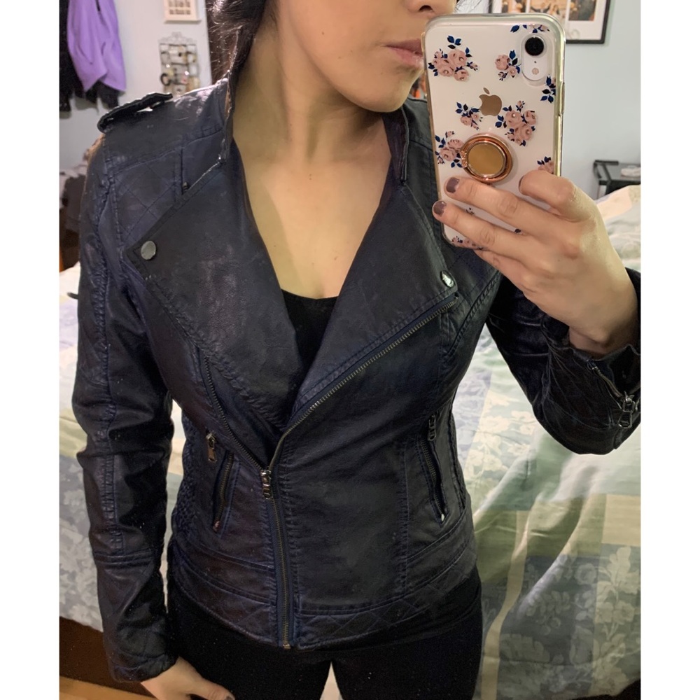 GUESS Faux Leather Jacket